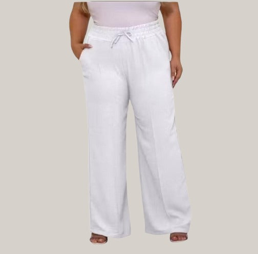Calça pantalona feminina plus size
