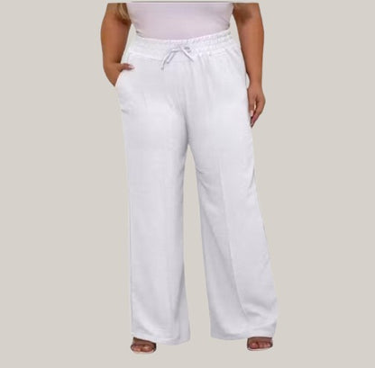 Calça pantalona feminina plus size
